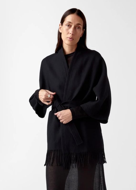 AKS LABEL - Akila Lambswool Jakke Lt. Sand