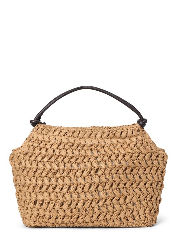 DAY ET -  Small Creased Straw Bag Starfish Beige 3262475751