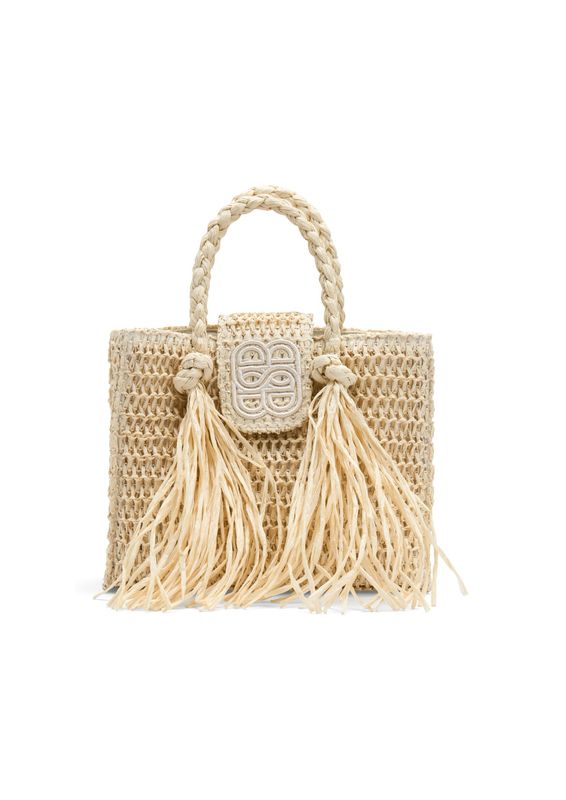 ELLA&IL - Sigrid Straw Veske Beige