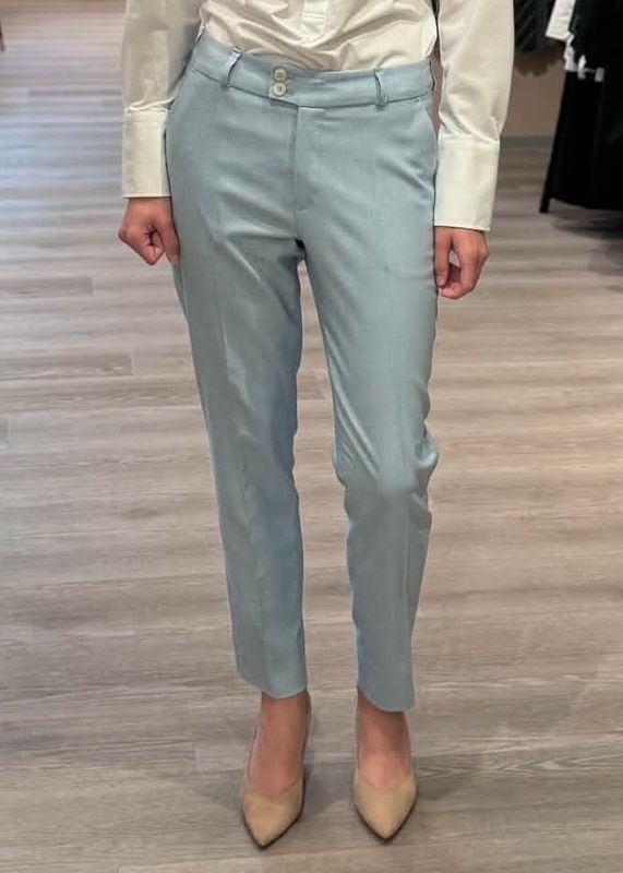 RICCOVERO - Firm Dressbukse Light Blue Melange 510