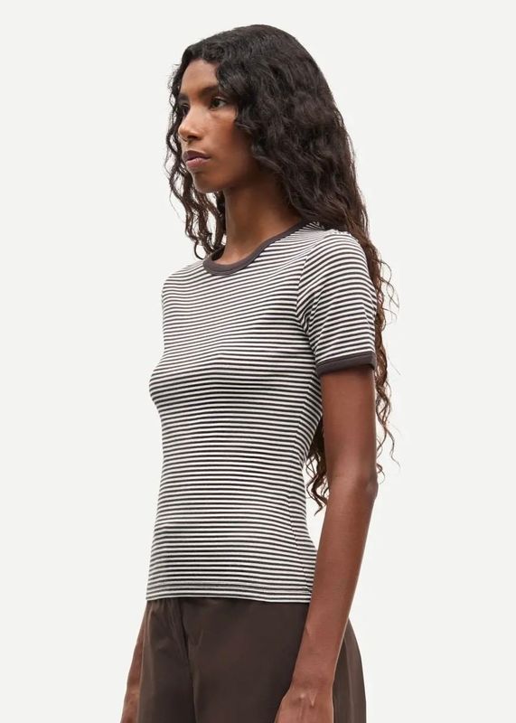 SAMSØE SAMSØE - W Salinas T-skjorte 7542 Mulch Stripe
