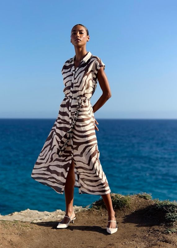 RICCOVERO - Claire Midikjole Brown Safari 177