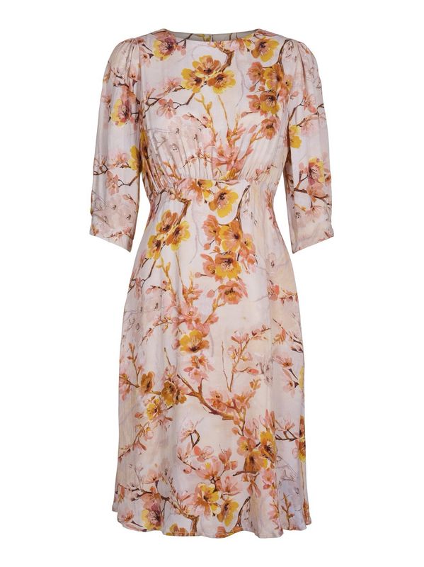 RICCOVERO - Cinco Kjole Beige Pink Flowers 234