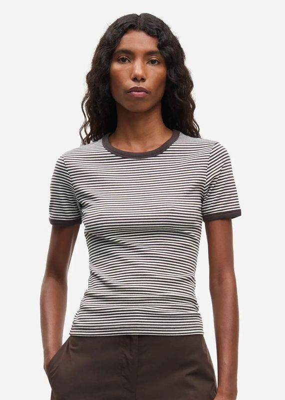 SAMSØE SAMSØE - W Salinas T-skjorte 7542 Mulch Stripe