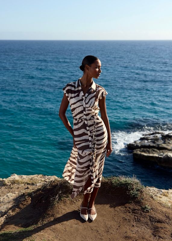 RICCOVERO - Claire Midikjole Brown Safari 177