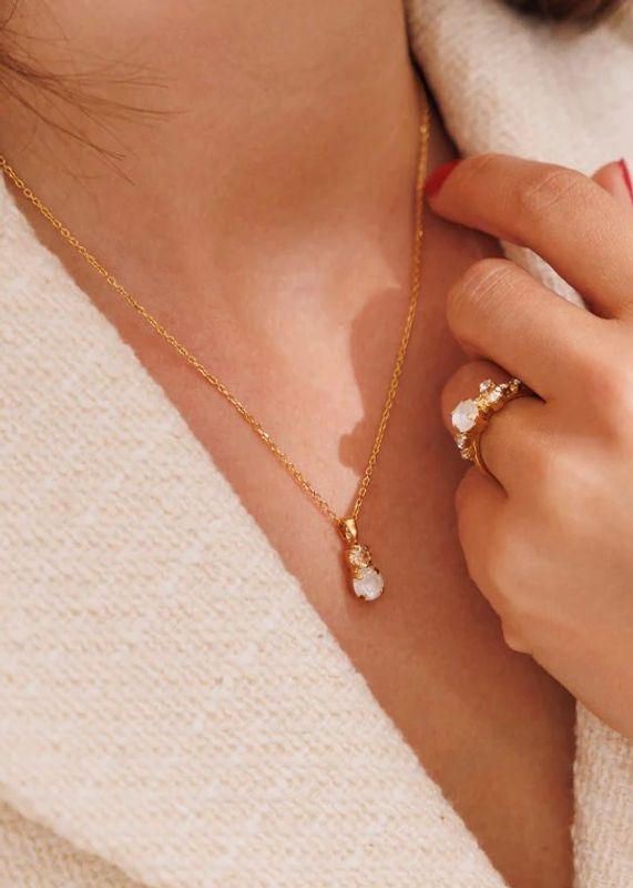 CAROLINE SVEDBOM - Leah Smykke Gold Electric White Combo