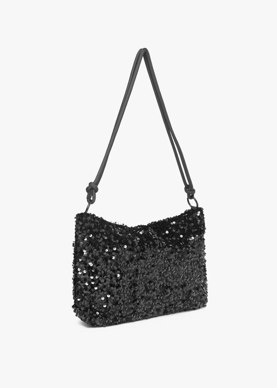 DAY ET - Medium Sequin Skulderveske Black 3265475650-12000