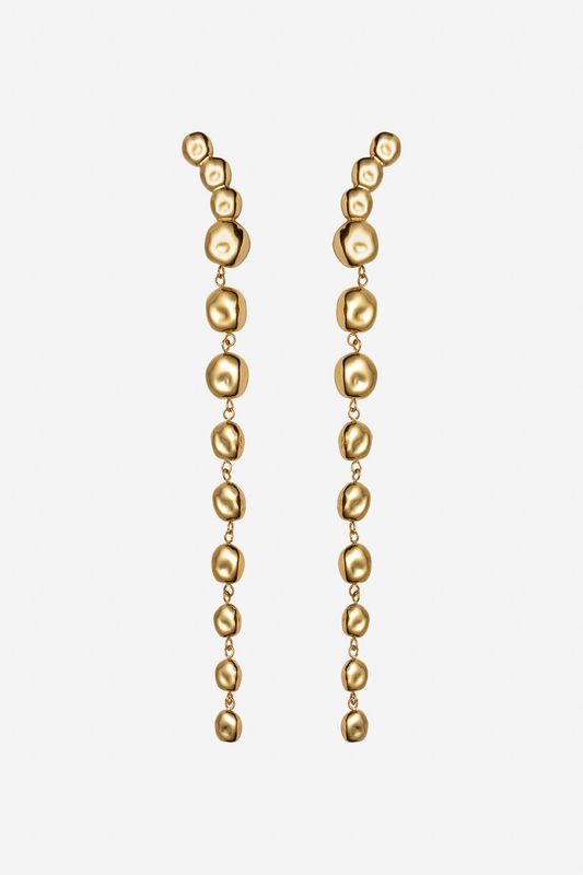 CAMILLA PIHL - The Long Pebble Øredobber Gold