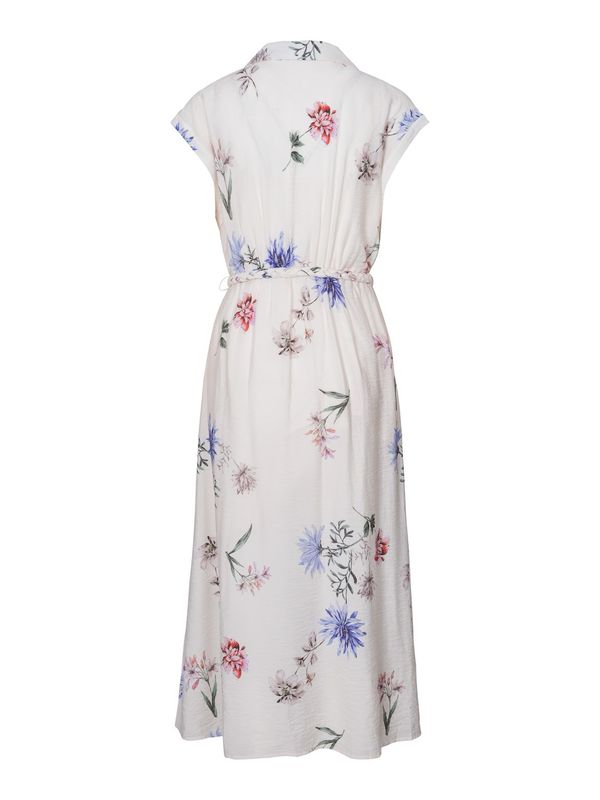 RICCOVERO - Claire Midikjole Cream Multi Color 153