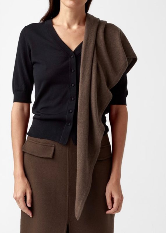 CHRISTIAN AKS - Mira Wool Cash Skjerf Espresso