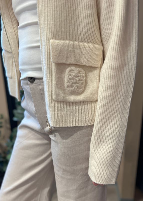 ELLA&IL - Vivienne Merino Cardigan White