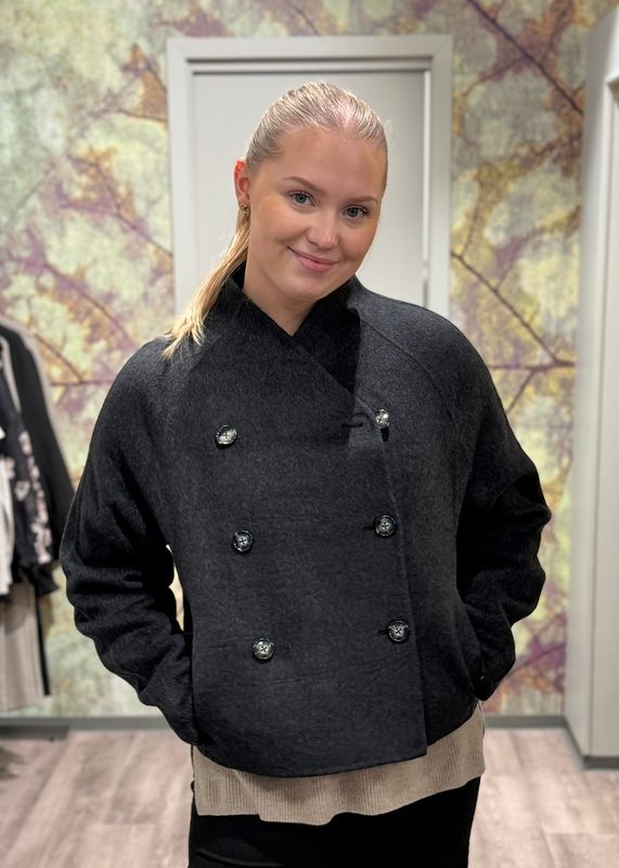 CHRISTIAN AKS - Bella Wool Jakke Charcoal