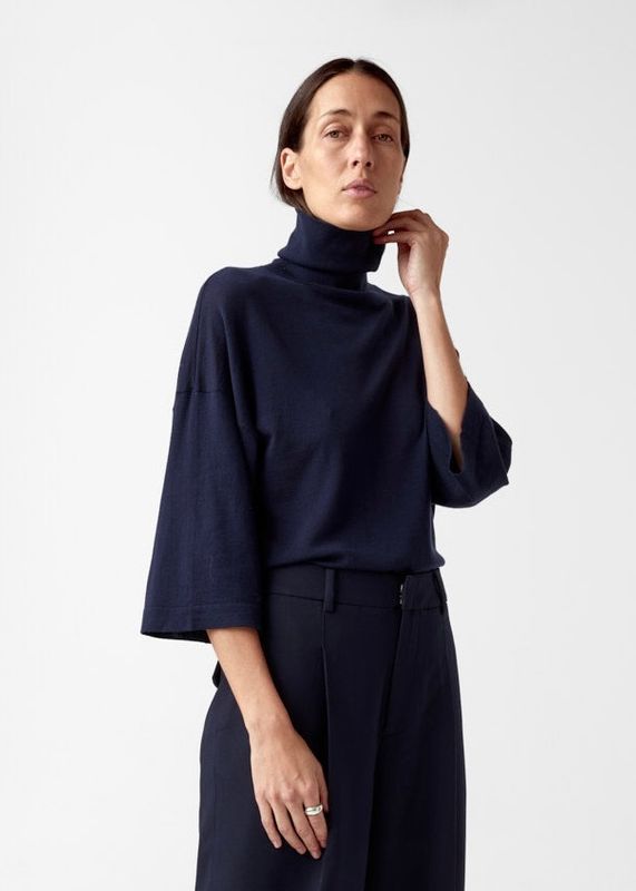 CHRISTIAN AKS - Tia Merino Knit Navy