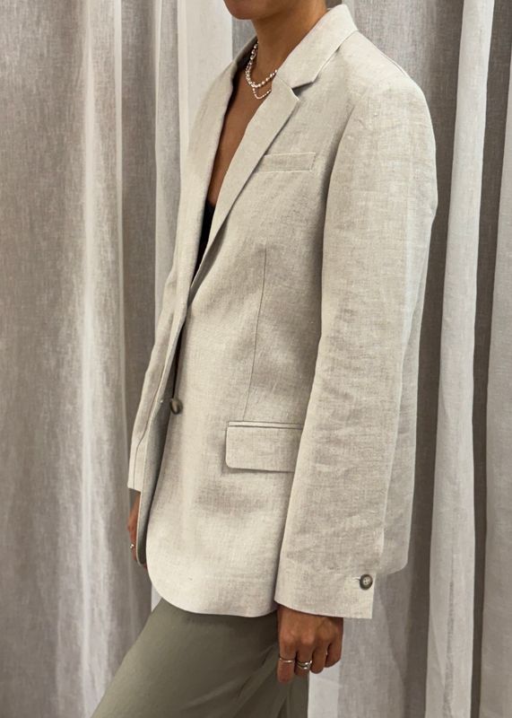 FIVE UNITS - Hannah Blazer 888 Linen Crystal
