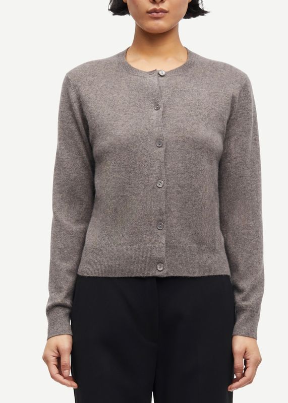 SAMSØE SAMSØE - W Saboston Cardigan Grey Blue Melange 6304