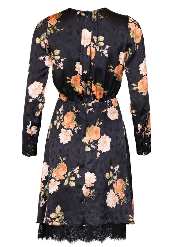 BYTIMO - Jacquard Minikjole Midnight Roses 2710507-110