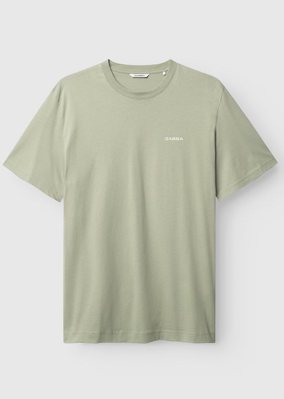 GABBA - Dune Logo SS GOTS T-skjorte Light Green