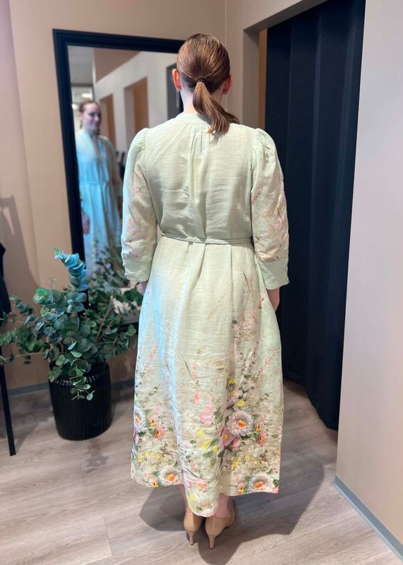 BYTIMO - Linen Shift Midikjole Harmony 2620523 613