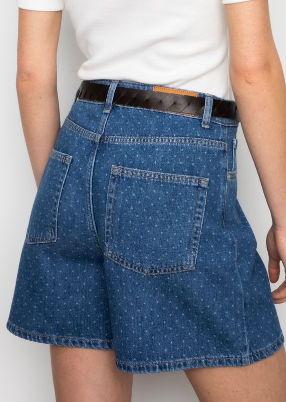 CAMILLA PIHL - Lyle Shorts Mid Blue Dot