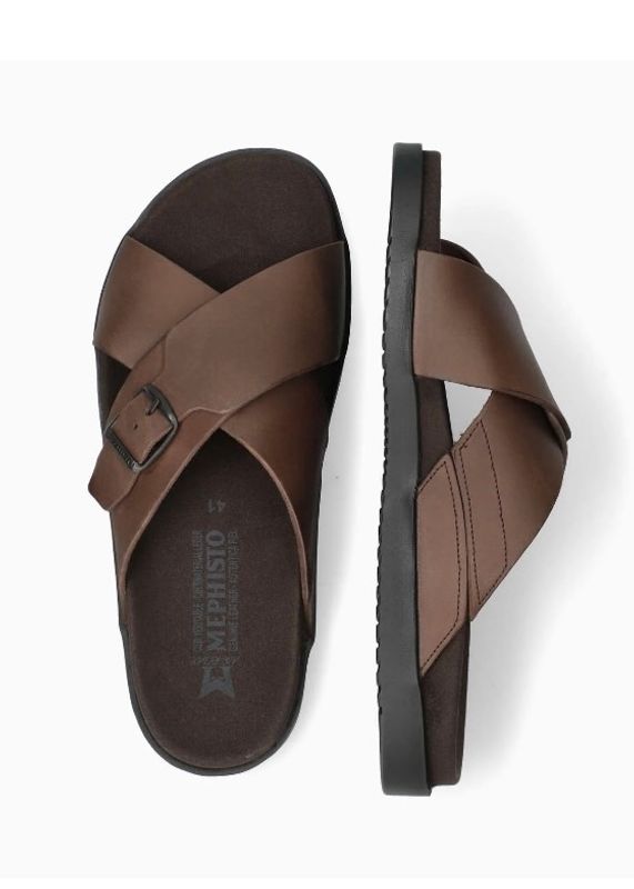 MEPHISTO - M Giulio Scratch Sandal Dark Brown 3451