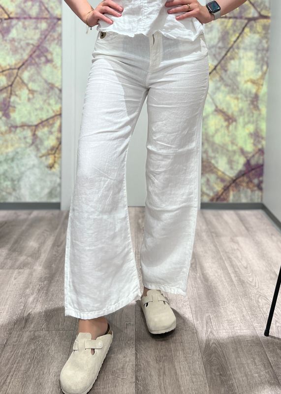 LOIS - Culotte Linbukse 2172- 8032 Linen Summer White