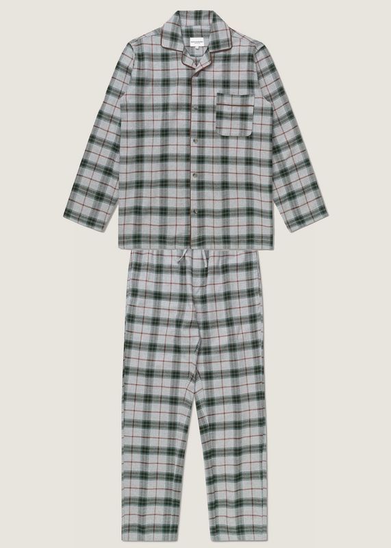 PANOS EMPORIO - M Pyjamas Sett Grey Tartan Check
