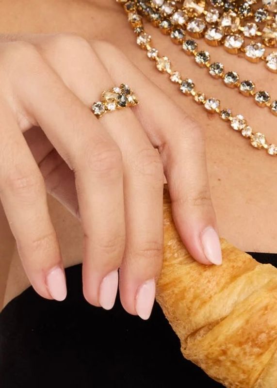 CAROLINE SVEDBOM - Stardust Ring Black Golden Combo