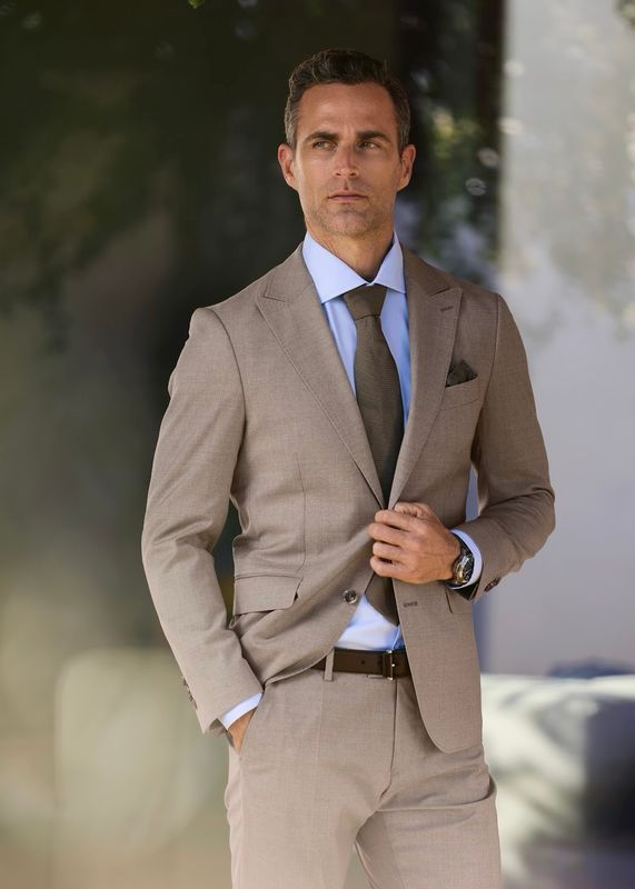 RICCOVERO - M Bob Dressbukse Beige Melange 6162 220